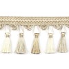 BEL AVENIR Tassel Fringe Trim 6.5 Yard x 3.54 Inches
