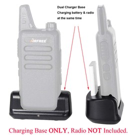 WLN KD-C1 Charger Base for Luiton LT-316 Retevis RT22 Zastone X6 TIDRADIO TD-M8 Zeadio ZS-B1 NKTECH NK-U1 Radtel RT-10 Radioddity R1 AP-100 Walkie Talkie 4 Pack (Without USB Cable)