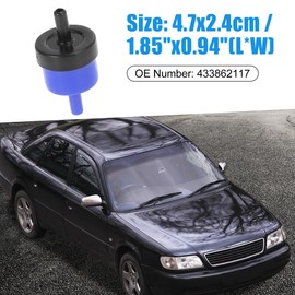 A ABSOPRO Vacuum Check Valve 433862117 Replacement PVC Blue for Cars Autos