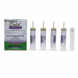 Rockwell InVict  35g Gold German Roach Control Bait Gel - 4 Tubes German Rockwell