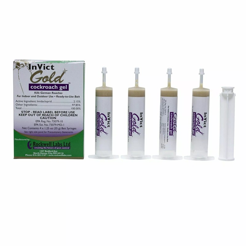 Rockwell InVict 35g Gold German Roach Control Bait Gel -