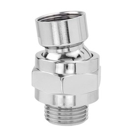 Yakamoz Shower Head Swivel Ball Adapter, 360 Degree Rotatable Head Ball Universal Connector Joint Fit for Standard G 1/2 Straight Threaded Shower Arms and Shower Heads Extension Component