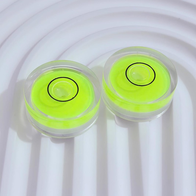 YMGBHNKJLS 4Pcs Small Circular Bubble Levels with Double Sided Adhesive