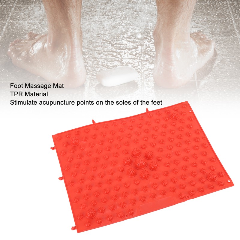 5Pcs Foot Massage Mat TPE Acupressure Walking Toe Plate Massage