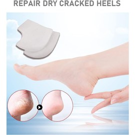 VivoFoot- 3 pares de protectores de talón de gel, fundas para el talón que previenen las ampollas, copas de silicona para el talón y protectores de tobillo