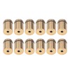 12Pcs Advertising Nail Stainless Steel Electroplated Brushed Gold Sign Holder