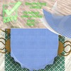 Fabric Tablecloth Washable Table Linen Tablecloth Cotton Polyester Vichy Blue