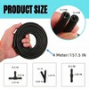 Windshield Washer Hose Kit,4M Rubber Hose with 36 Pcs Leak-Proof
