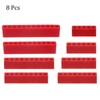 sourcing map 8pcs Plastic Hex Shank Screwdriver Bit Holder Organizer