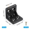 PATIKIL Plastic Corner Braces 1.06x1.06x1.07, 30 Pack L-Shape Bracket Right