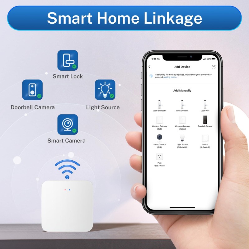 TUYA WiFi Gateway for Kucacci Z1 Z2 Q1 Smart Lock: