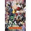 One Punch Man Group Anime Poster 24x36 inches.
