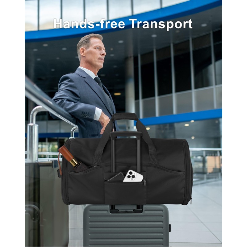 NPBAG Convertible Garment Duffle Bags for Travel - Carry on