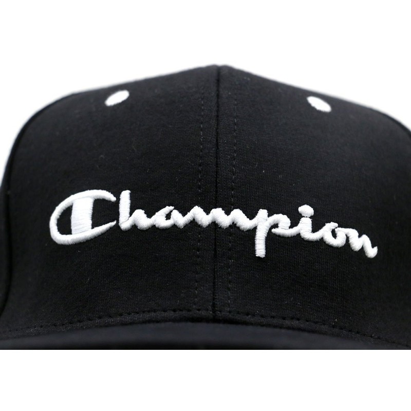 Champion Baseball Cap, Embroidered, Black, One Size Fits All