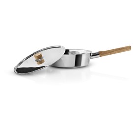 Eva Solo Nordic Kitchen Stainless Steel Saute Pan with Lid 24cm