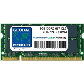 2GB DDR2 667MHz PC2-5300 200-PIN SODIMM MEMORY RAM COMPATIBLE WITH IMAC (MID 2007) & INTEL MAC MINI (MID 2007)