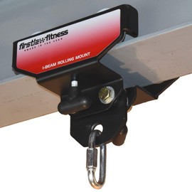 Firstlaw Fitness I-Beam Rolling Punching Bag Mount - Red Stickers (Sized for 7.0" Wide I-Beam)