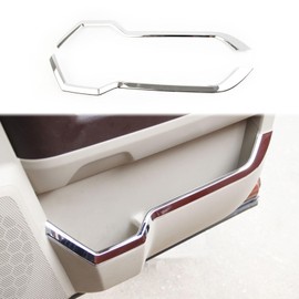 Chrome Crew Cab Door Line-Shaped Kick Panels Cover Trim fit 2009-2018 Dodge RAM 1500/2010-2022 RAM 2500 3500 Accessories (Front Door)