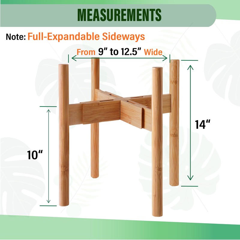 ZPirates Plant Stand for Indoor - Adjustable Sideways to fit