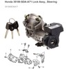 Ignition Switch Lock Cylinder with Keys for Honda Civic 2006-2011,