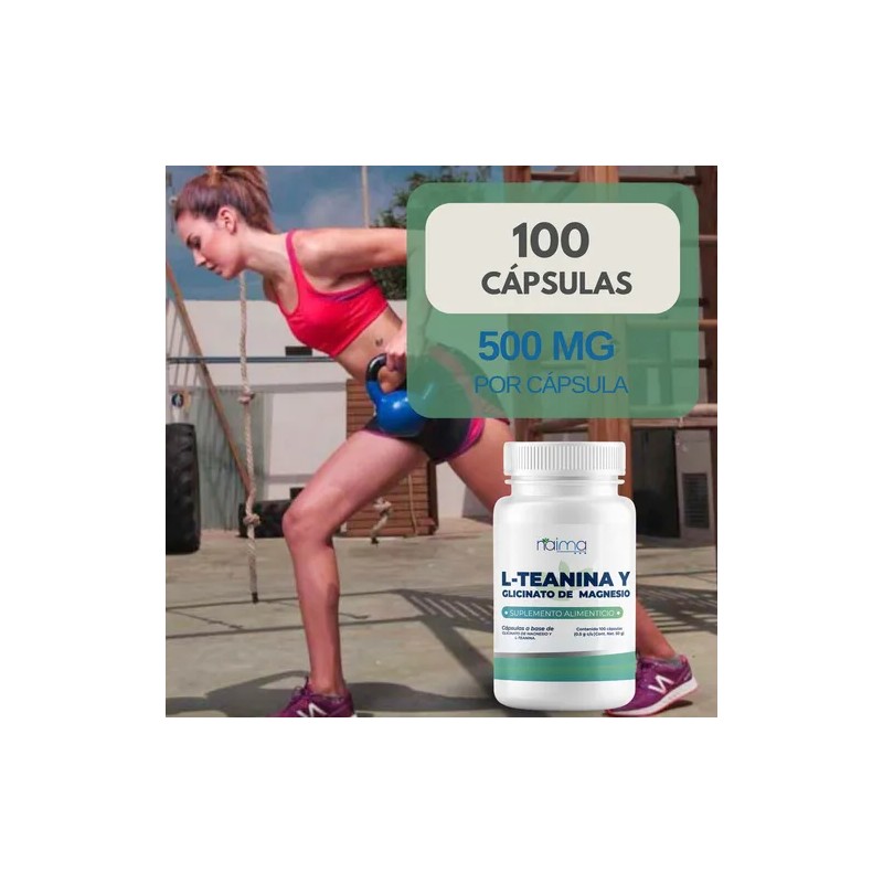 L- Teanina Y Glicinato De Magnesio 500 Mg - 100
