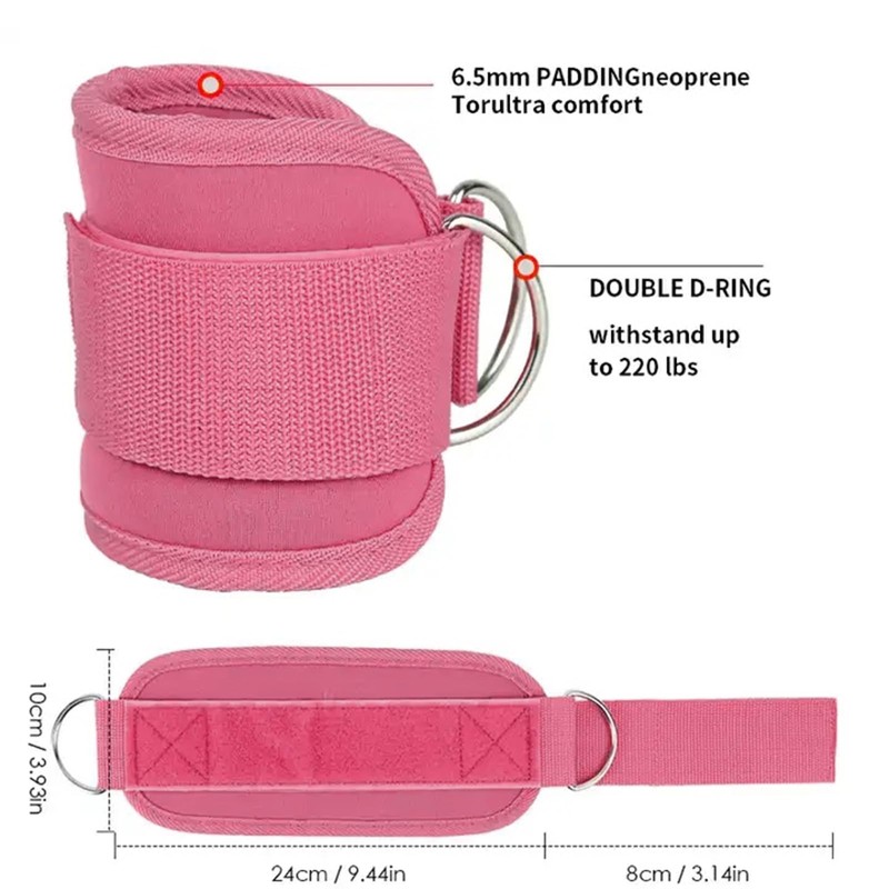 Pair Ankle Strap for Cable Machines and Resistance Bands,Gym Glute
