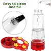 Hummingbird Feeder for Outdoors Hanging - 15oz Cylinder Design Wild
