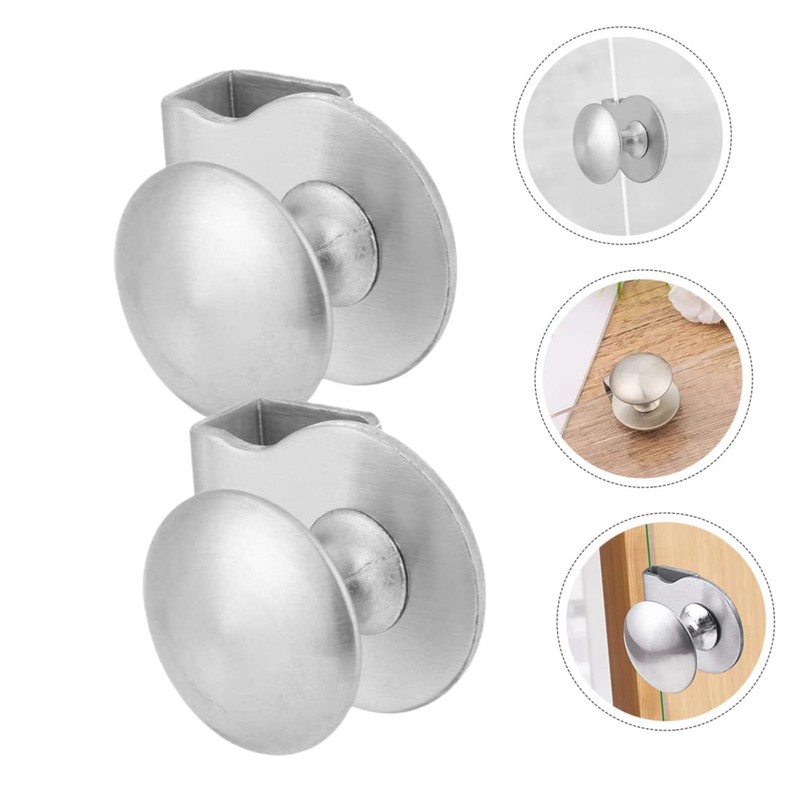 Mipcase 2pcs Glass Door Handles Pull Clamp for Shower Cabinet