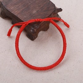 Mauli Kabbalah Red String Bracelet – Handmade Good Luck & Protection Bracelet with Adjustable Buddhist Knot for Men & Women – Spiritual Accessory