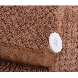 Towel Cap, Hair Cap, Hair Dry Towel, Pool Towel, Dry Cap, Shower Cap, Quick Drying, Hair Towel, Lightweight, Strong Water Absorbency, Bathtub (3 x Brown)