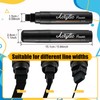 Watersay 8 Pcs Jumbo Permanent Markers 15mm Wide Tip Thick