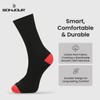 Bonjour Mens Socks (12 pairs) Cotton Rich, Comfortable, Breathable, Designer