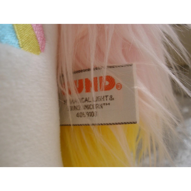 GUND NEW 16" Gund My Magical Light & Sound Unicorn