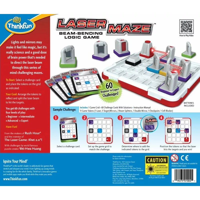 ThinkFun Laser Maze Beam Bending Logic Game - STEM Toy