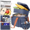 Lunch Bag for Men Women Large Double Deck Heavy Duty