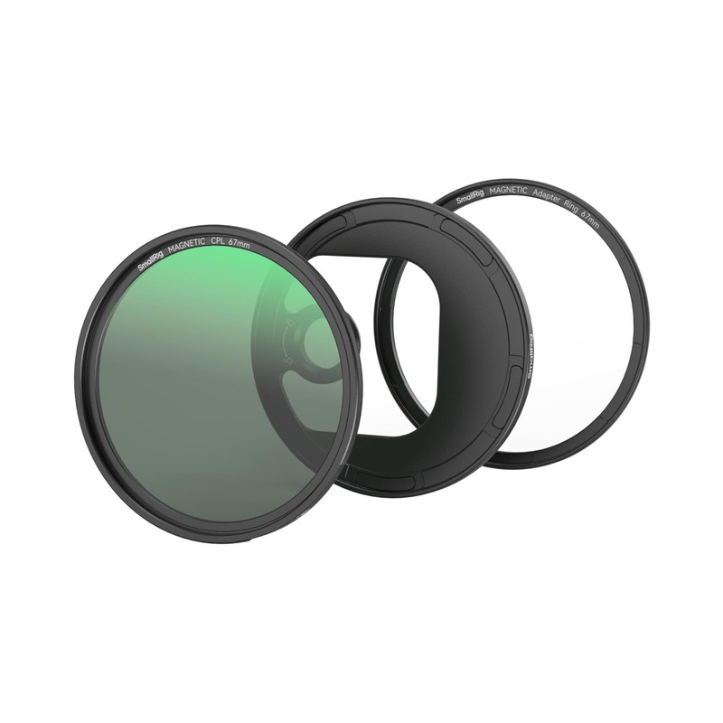 SMALLRIG 67 mm Magnetic Circular Polarising Filter Including 67 mm