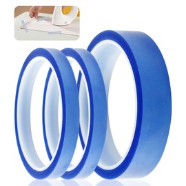 3 Blue High Temperature Tape, Heat Transfer Tape, 2 Sizes, Heat Tape for Sublimation, Heat Resistant Tape, Thermal Tape Blue, No Residue Thermal Tape for Electrical Work