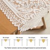 Svidza Lace Table Runner with Elegant and Intricate Floral Pattern