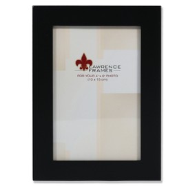 Lawrence Frames Black Wood 4 by 6 Picture Frame