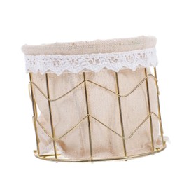 SHOWERORO 1pc Dried Flower Basket Elegant Pen Holder Adornment Multi Functional Storage Basket for Home Office Decor for Ceremony and Parties