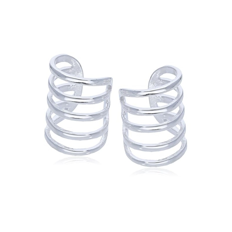 Alola Ear Cuff, 925 Silver, Unisex, Silver, No Gemstone