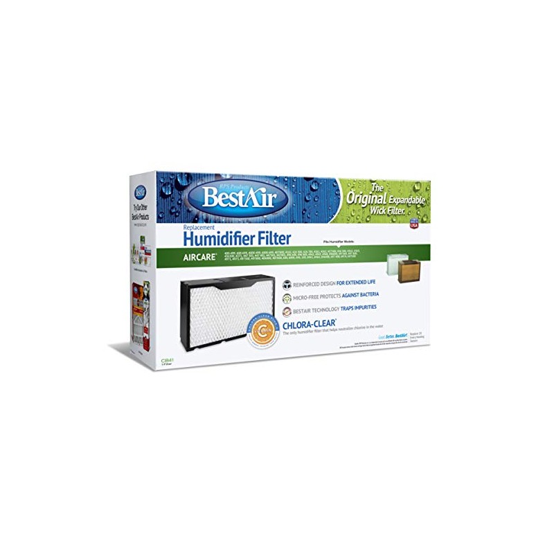 BestAir CB41, Essick 1041 Replacement, Paper Wick Humidifier Filter, 17"