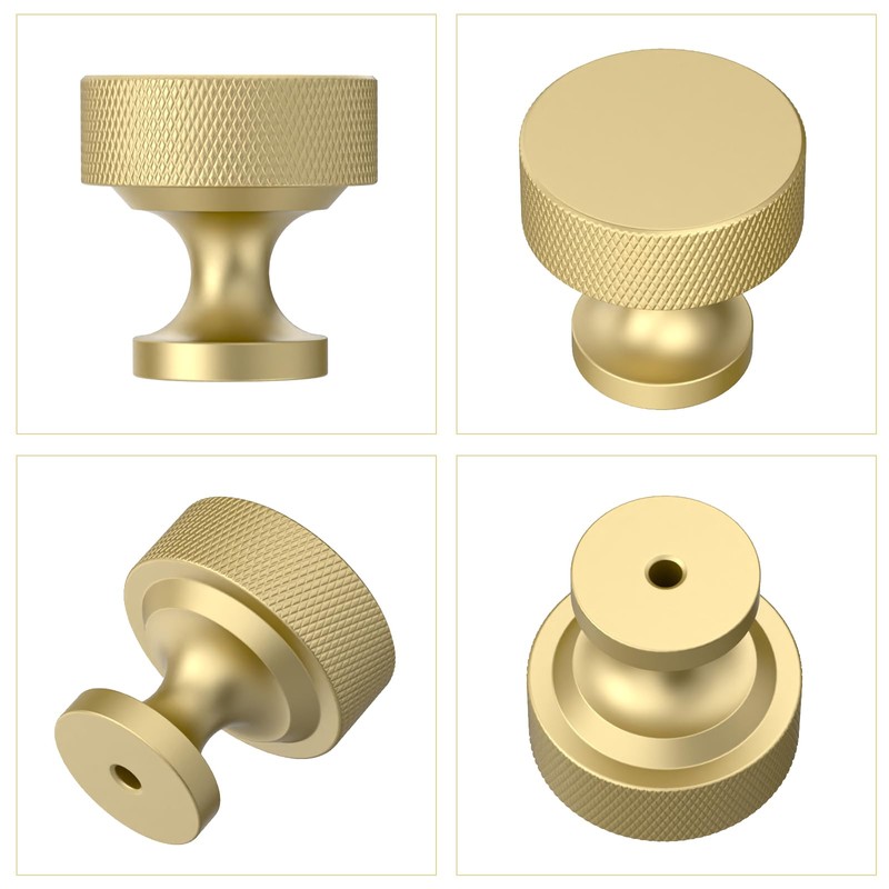 Coinkoly 10 Pack Gold Cabinet Knobs 35mm Single Hole Cabinet