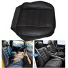 SecosAutoparts Driver & Passenger Bottom Leather Seat Cover Black Compatible