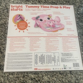 Bright Starts Tummy Time Prop & Play Mat For Baby Encourage Activity Age 0 To 6m
