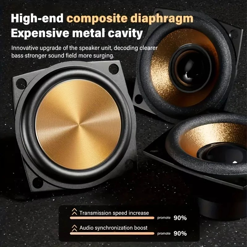 Wireless Connection Speakers, Portable Speakers, Loud Stereo And Subwoofer,Part