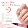 Pink Nail Polish Pens 6 Colors, Quick Dry Water Based