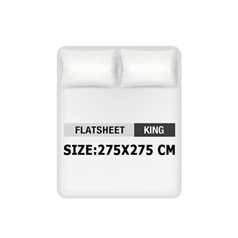 Dazzle Collection®100% Egyptian Cotton Sheet 200 Thread Count Bed Flat