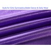 Domusgo Leotard for Girls Gymnastics Size 4t 5t Shiny Purple