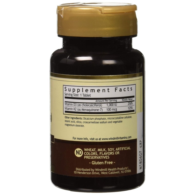 Vitamin K2 (MK7) with Vitamin D3 60 Tablets